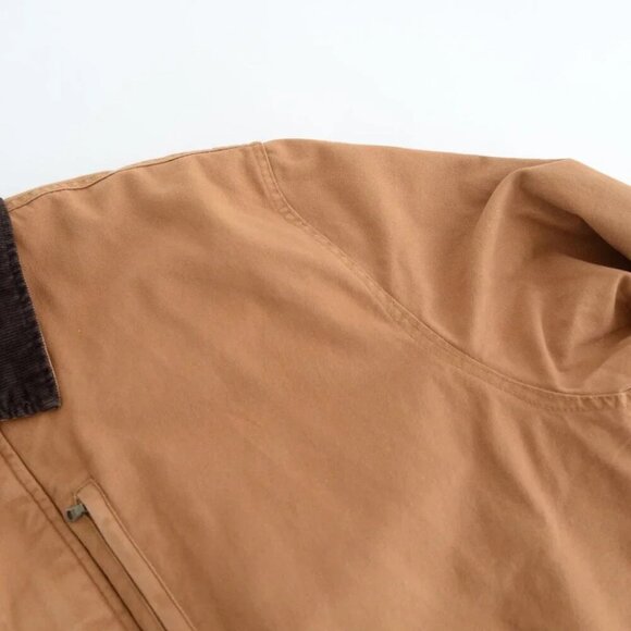 Dickies Zip Up Tan Thick Canvas Cotton Quilt Lined Barn Style Winter Jacket 3XL - Picture 10 of 12